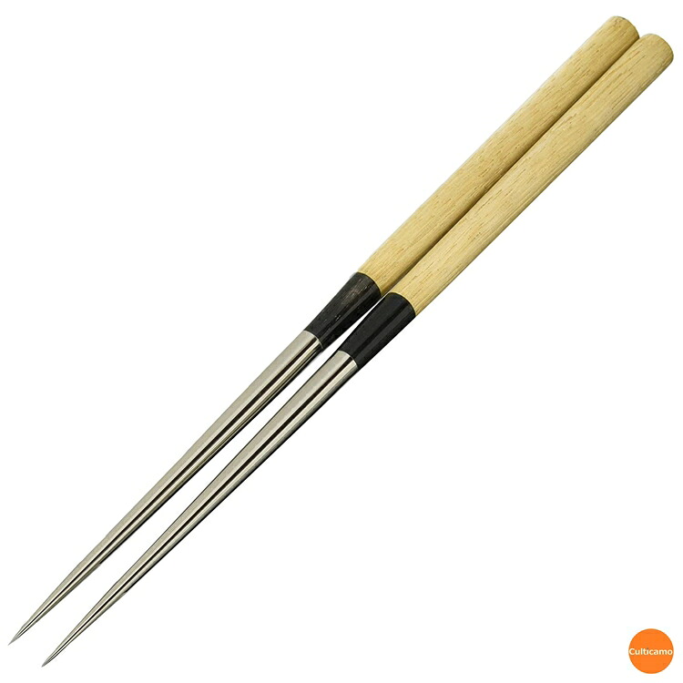 純チタン　盛箸　15cm　AML-15 ［関連：坂源 日本製 業務用 調理小物 菜箸 揚箸 和食 日本食 盛り付け 仕上げ はし］
