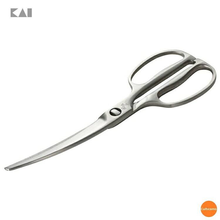 貝印　関孫六　鍛造オールステンレス　カーブキッチン鋏　DH3346　BKB-04 [関連：KAI キッチン用品 日本製 調理小物 分解洗浄 はさみ キッチンバサミ]