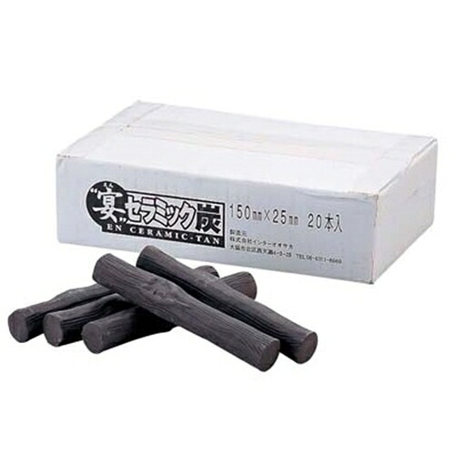 宴　セラミック炭　20本入　QSL-11 [関連：山大燃料工業 業務用 日本製 焼物用品 セラミック 焼鳥 焼肉 炭火焼] 29,700円