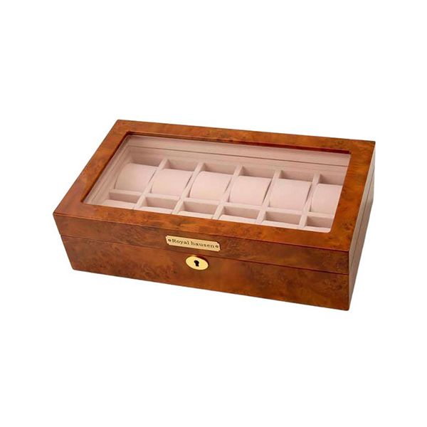 Royal hausen ロイヤルハウゼン 時計収納ケース 12本収納 大事な腕時計を大切に保管 GC02-LG3-12｜カルチャーブース店 11,377円