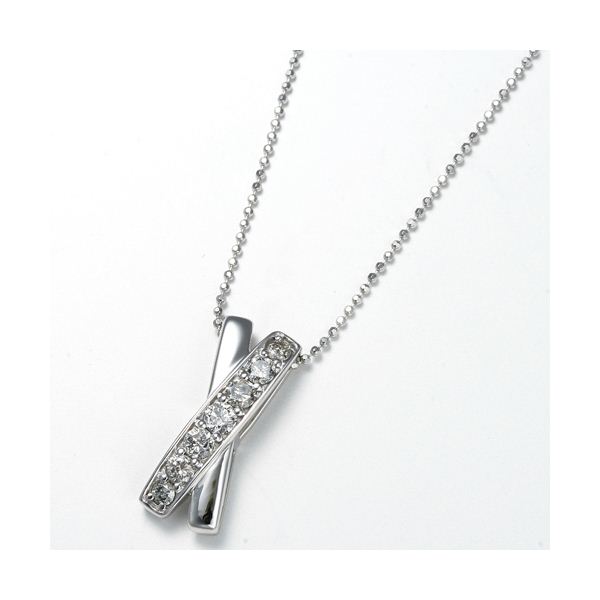0.5ct ダブルクロスダイヤエタニティペンダント|カルチャーブース店