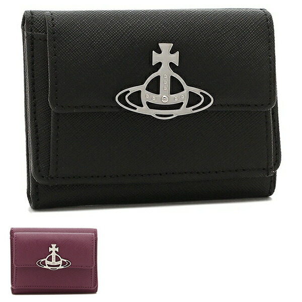 楽天市場】ヴィヴィアンウエストウッド 三つ折り財布 サフィアーノ