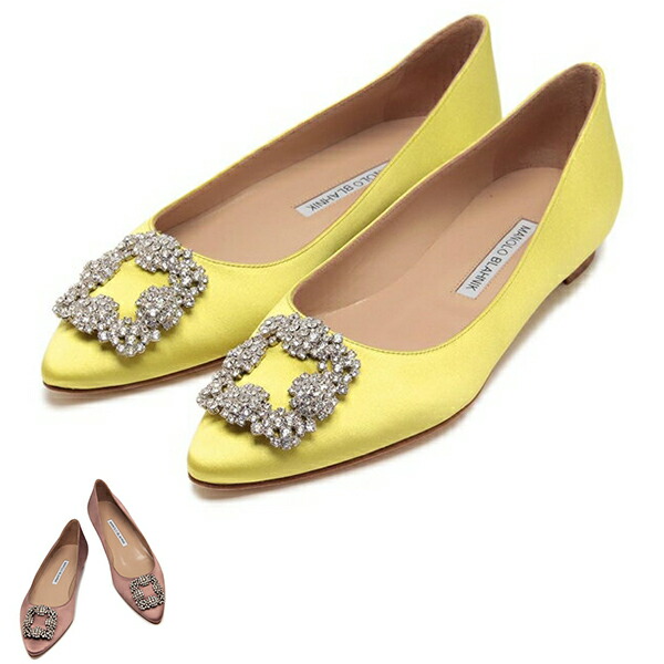 楽天市場】マノロブラニク パンプス ハンギシフラット ジュエル