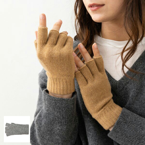 楽天市場】ジョンストンズ 手袋 フィンガーレスグローブ ベージュ