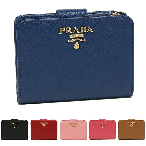 PRADA - PRADA プラダ サフィアーノ フオーコ ピンク ゴールド金具