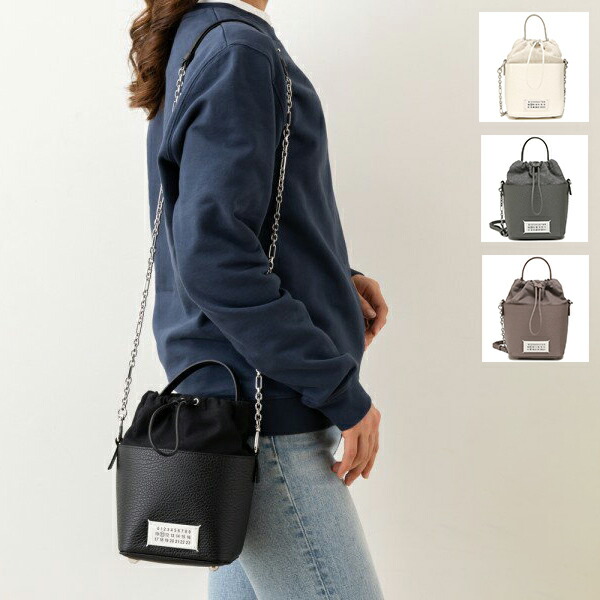 メゾンマルジェラ ドローストリング 5AC ミディアム ハンドバッグ 2way メゾンマルジェラ ドローストリング 5AC ミディアム ハンドバッグ 2way