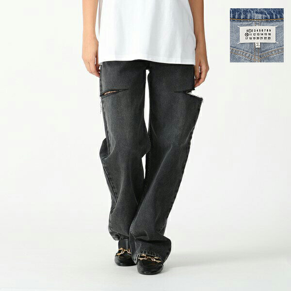 楽天市場】メゾンマルジェラ パンツ ボトムス デニム ジーンズ ブルー