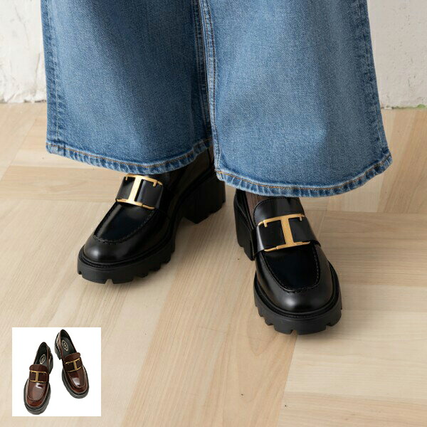 トッズ ローファー オックスフォード Tタイムレス ロゴ Tチャーム ブラック レディース TOD'S XXW08D0EU50 SHA B999 tt-tods20_1.jpg