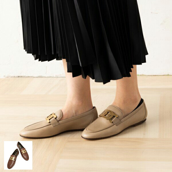 TOD'S ダブルTロゴ レディースフラットシューズ TOD'S ダブルTロゴ レディースフラットシューズ TOD'S ダブルTロゴ