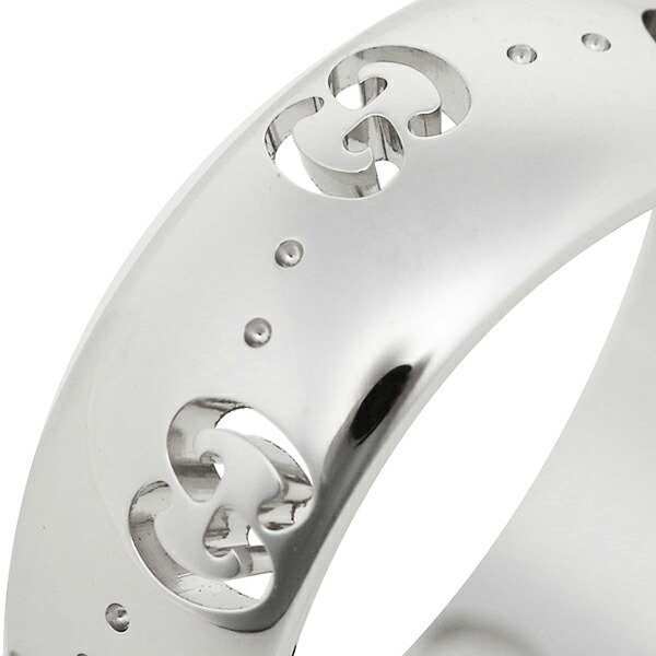 楽天市場 返品ok グッチ Gucci Gucci グッチ Ggアイコン リング アクセサリー J8500 9000 Icon Bold ホワイトゴールド 男女兼用 メンズ レディース ブランドショップ Axes