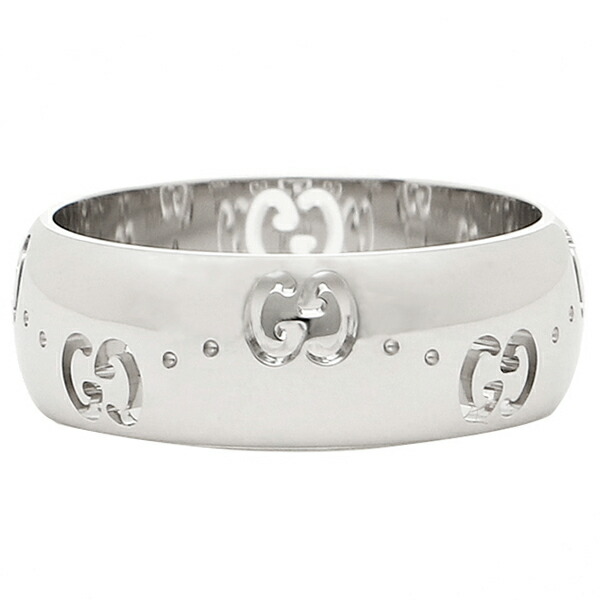 楽天市場 返品ok グッチ Gucci Gucci グッチ Ggアイコン リング アクセサリー J8500 9000 Icon Bold ホワイトゴールド 男女兼用 メンズ レディース ブランドショップ Axes