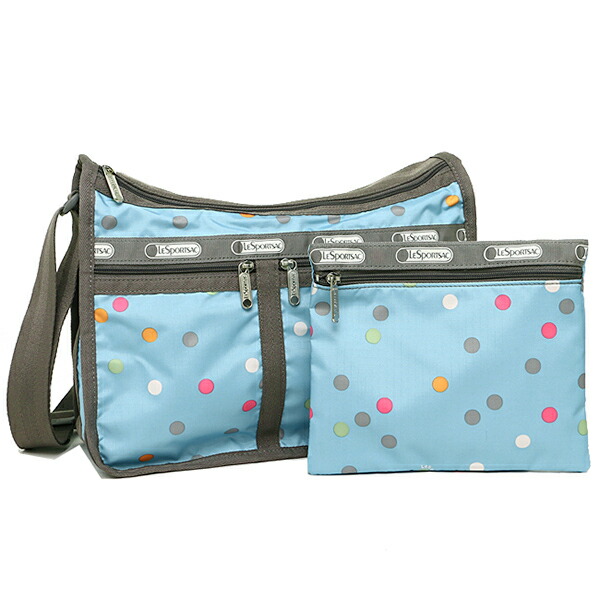 Brand A Rakuten Global Market Reply Port Case Lesportsac Reply Port Case Lesportsac Bag Lady Shoulder Bagless 7507 D604 Deluxe Everyday Litho Dot Blue