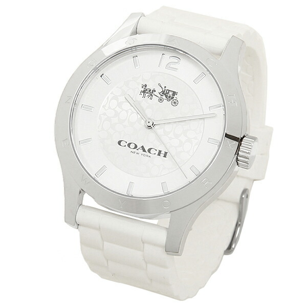 楽天市場 4時間限定ポイント10倍 返品ok コーチ 時計 レディース マディ 40mm クォーツ ホワイト ホワイト Coach W6033 ブランドショップ Axes