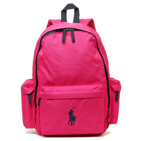 Brand A Polo Ralph Lauren Bag 950225 Polo Ralph Lauren Bag 950225 Classic Pony Backpack Large Rucksack Ultra Pink Navy Pp