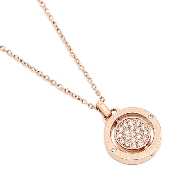 michael kors rose gold pendant