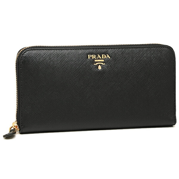 【4時間限定ポイント10倍】プラダ 財布 レディース PRADA 1ML506 QWA F0002 SAFFIANO METAL 長財布 NERO