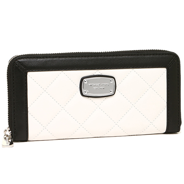 michael kors black and beige wallet