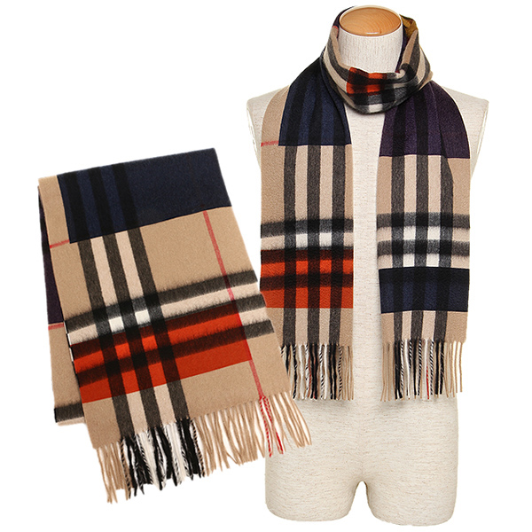 orange burberry scarf