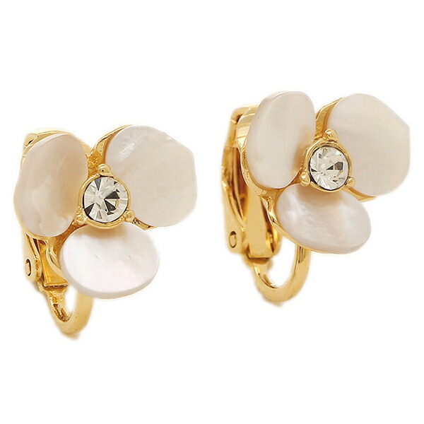 Brand A Kate Spade Accessories Wbru7884 110 Kate Spade Accessories Wbru7884 110 Disco Clip Earrings Cream Clear