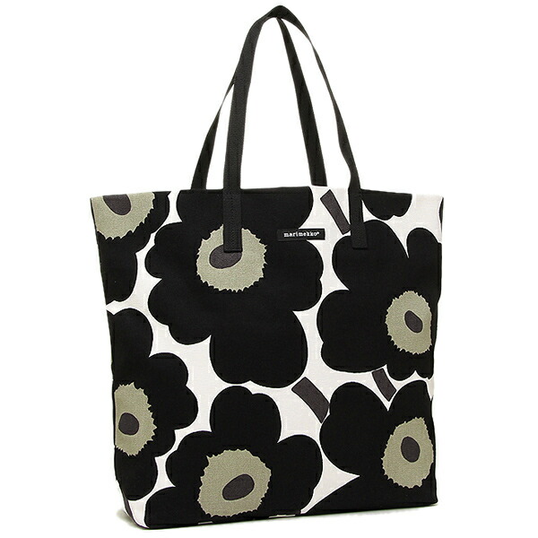 Marimekko Bags 043461 030 Sila Unikko Tote Bag White Black