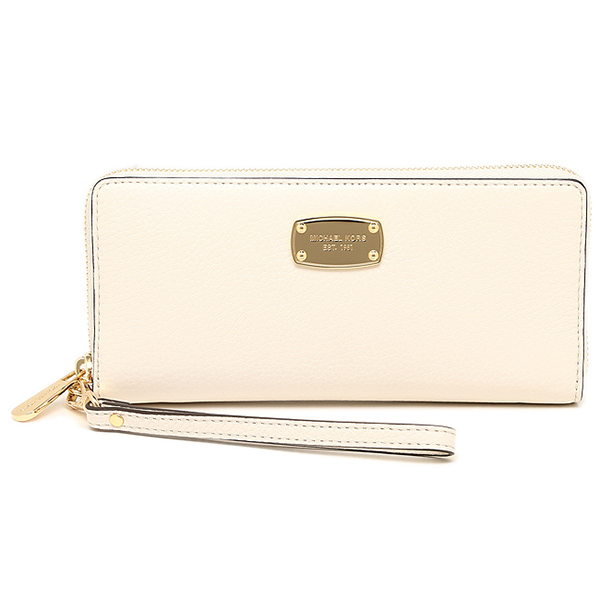 michael kors white and gold wallet