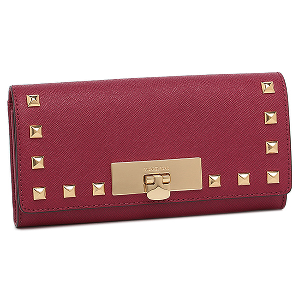 red michael kors wallet