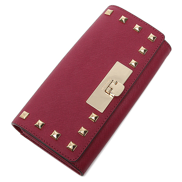 red michael kors wallet