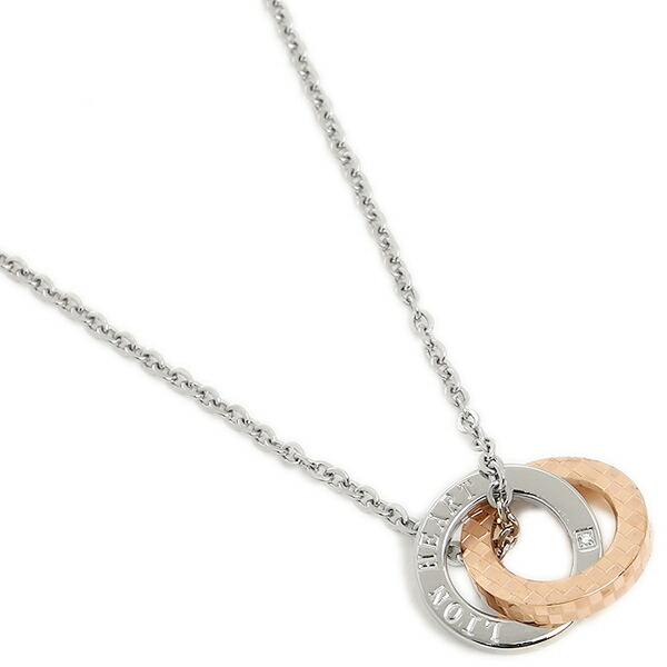 狮子心项链lion heart 04n135sl粉红黄金银子