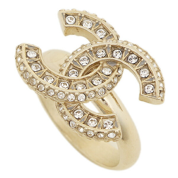 CCマーク クリスタルストーン リング