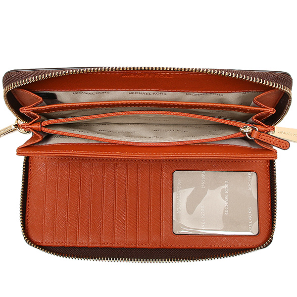 michael kors wallet orange