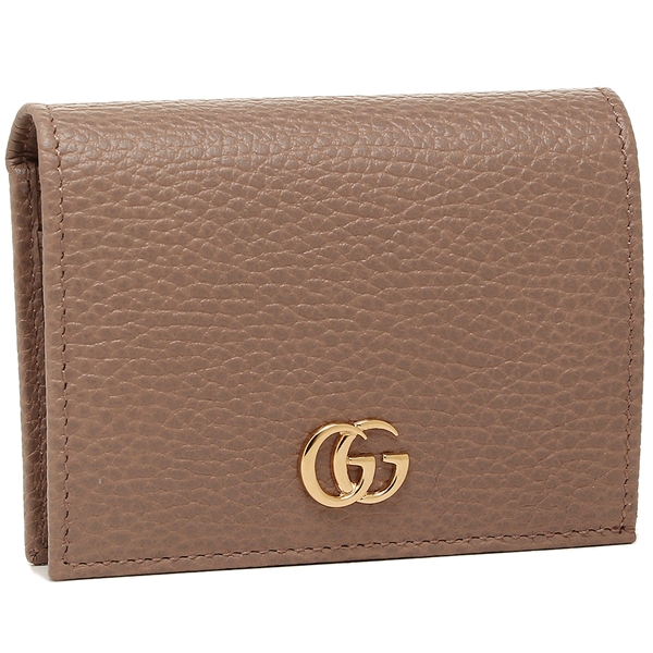 petite marmont leather card case gucci
