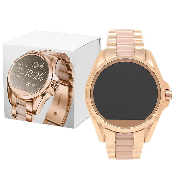 mk smart watch rose gold