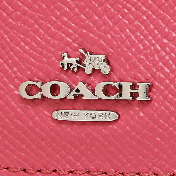 教练长钱包奥特莱斯女士COACH F59949 SVMJ粉红