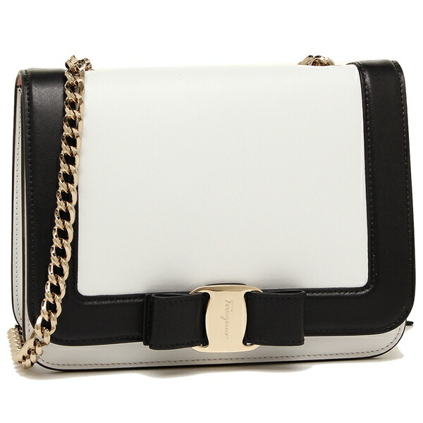 Brand A Ferragamo Shoulder Bag Lady S Salvatore Ferragamo Shoulder Bag Lady S Salvatore 21g893 0687483 003 White Black