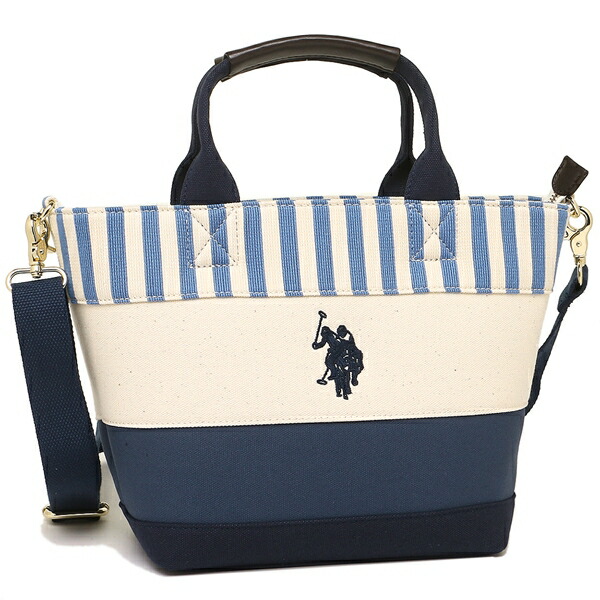Brand Axes Us Polo Tote Bag Shoulder Lady S Assn Us Polo Tote Bag Shoulder Lady S Assn 2511 Navy Off White