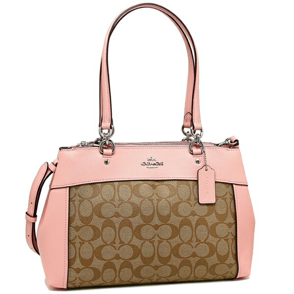 Brand Axes Coach Tote Bag Shoulder Outlet Lady S Coach Tote Bag Shoulder Outlet Lady S F25396 Svn3x Khaki Pink