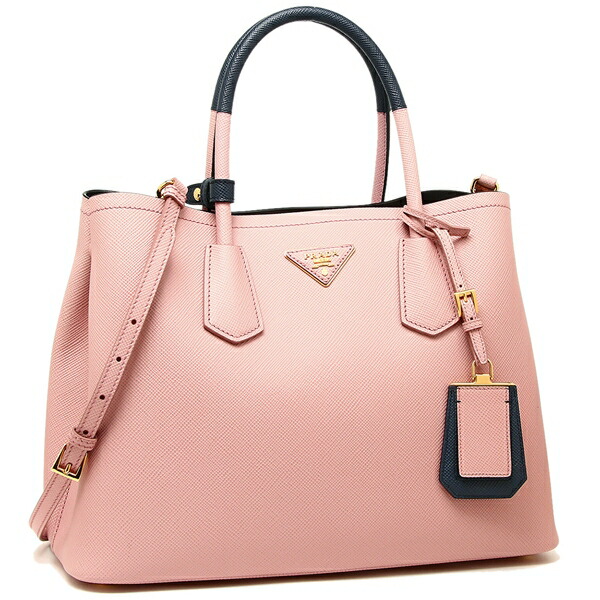 Brand A Prada Tote Bag Lady S 1bg775 2a4a F0776 Pink Prada Tote Bag Lady S 1bg775 2a4a F0776 Pink Navy