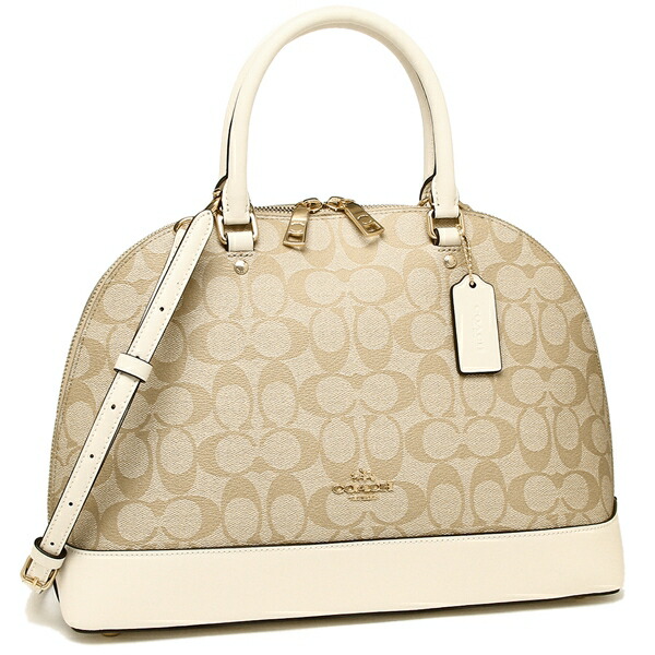 Brand A Coach Handbag Shoulder Bag Outlet Lady S Coach Handbag Shoulder Bag Outlet Lady S F27584 Imdqc Light Khaki White
