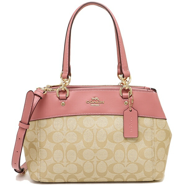 Brand Axes Coach Handbag Shoulder Bag Outlet Lady S Coach Handbag Shoulder Bag Outlet Lady S F26139 Imnhk Light Khaki Pink