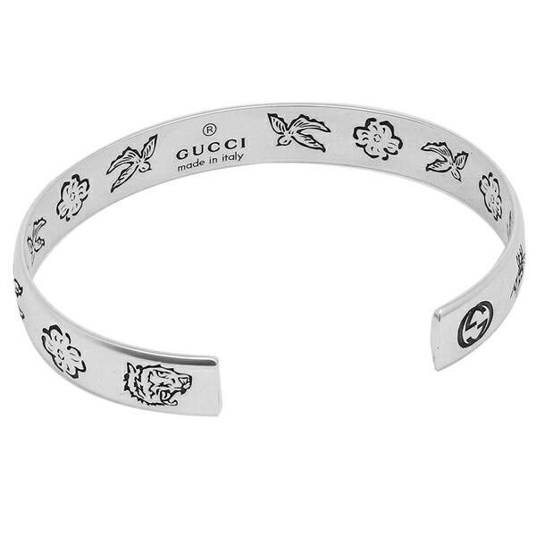楽天市場 28時間限定ポイント10倍 返品ok グッチ ブレスレット アクセサリー メンズ レディース Gucci J8400 0701 シルバー ブランドショップ Axes