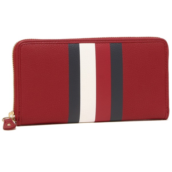 トミーヒルフィガー Long Wallet Outlet Lady S Tommy Hilfiger W86944757 610 レッドマルチ