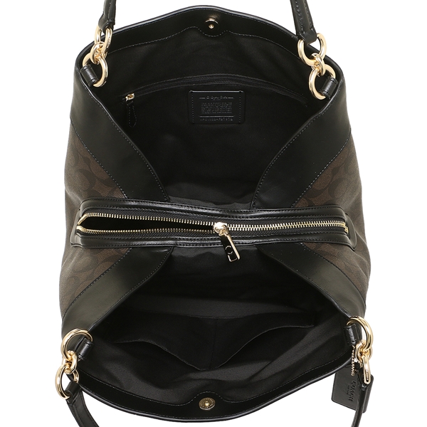 Brand Shop AXES: Coach shoulder bag outlet Lady&#39;s COACH F27972 IMAA8 brown black | Rakuten ...