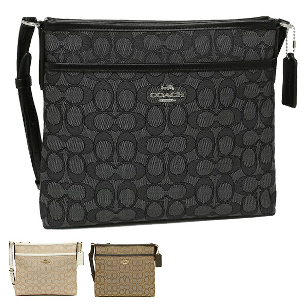 Coach Bag Outlet F29960 Signature Jacquard File Crossbody Lady S Shoulder