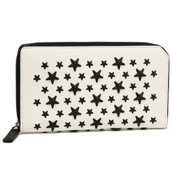 4時間限定ポイント10倍 財布 ケース ジミーチュウ Choo Jimmy ホワイト ブラック ブランドショップ Bls Axes メンズ財布 Carnaby 長財布 メンズ