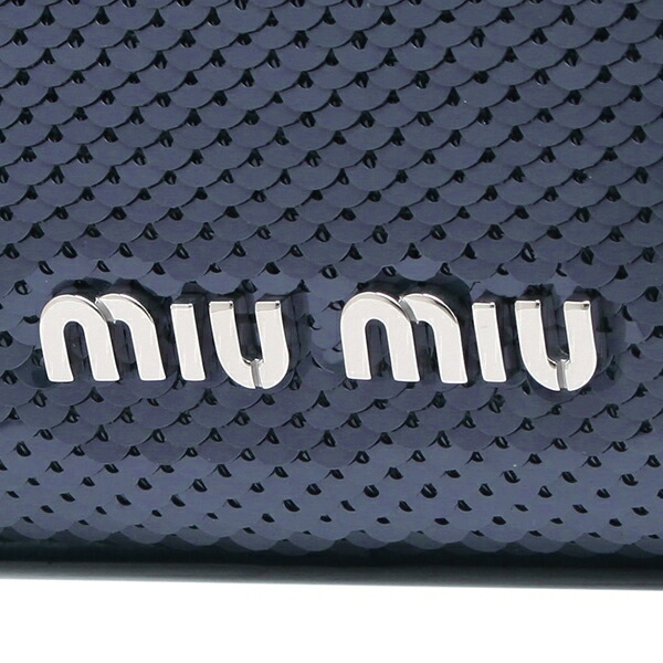 さらに90日間修理保証 P10倍 8 6 16時 8 11 8 6 9時 Miu レディース P10倍 ミュウミュウ Miu 30日間返品保証 バッグ ショルダーバッグ Miu 5bh118 959 F015g ブルー シルバー 返品ok Axes アクセス 店