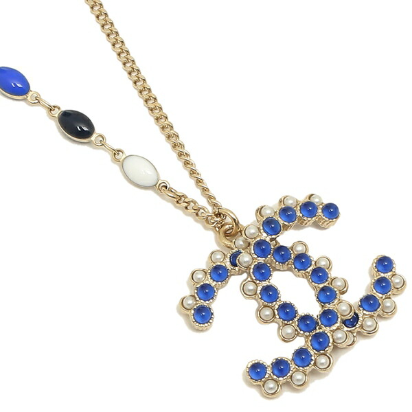 CCマーク マルチストーン ネックレス