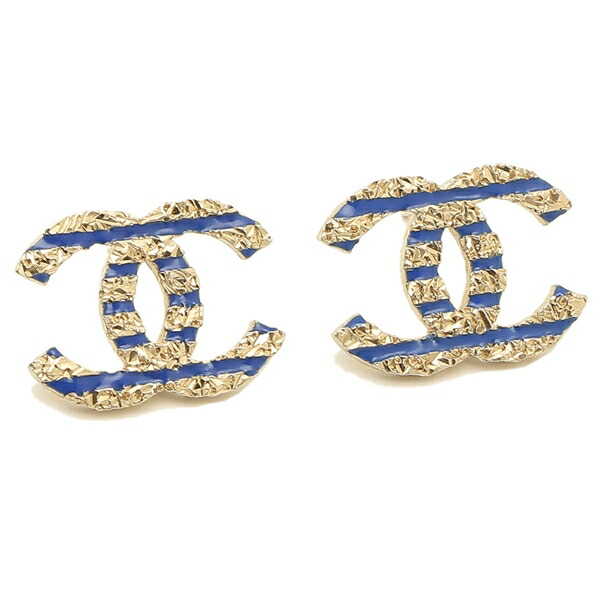 CCマーク マリンストライプ ピアス