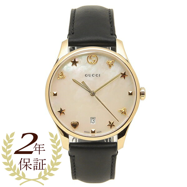 最高の品質 GUCCI 腕時計 G-TIMELESS ホワイトレザー 27mm 