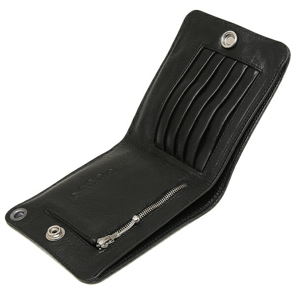 【4時間限定ポイント10倍】【返品OK】クロムハーツ折財布メンズCHROMEHEARTS116472BLACKブラック
