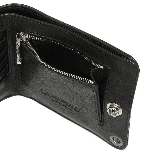 【4時間限定ポイント10倍】【返品OK】クロムハーツ折財布メンズCHROMEHEARTS116472BLACKブラック